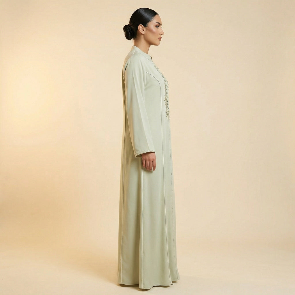 Abaya Vert Pastel