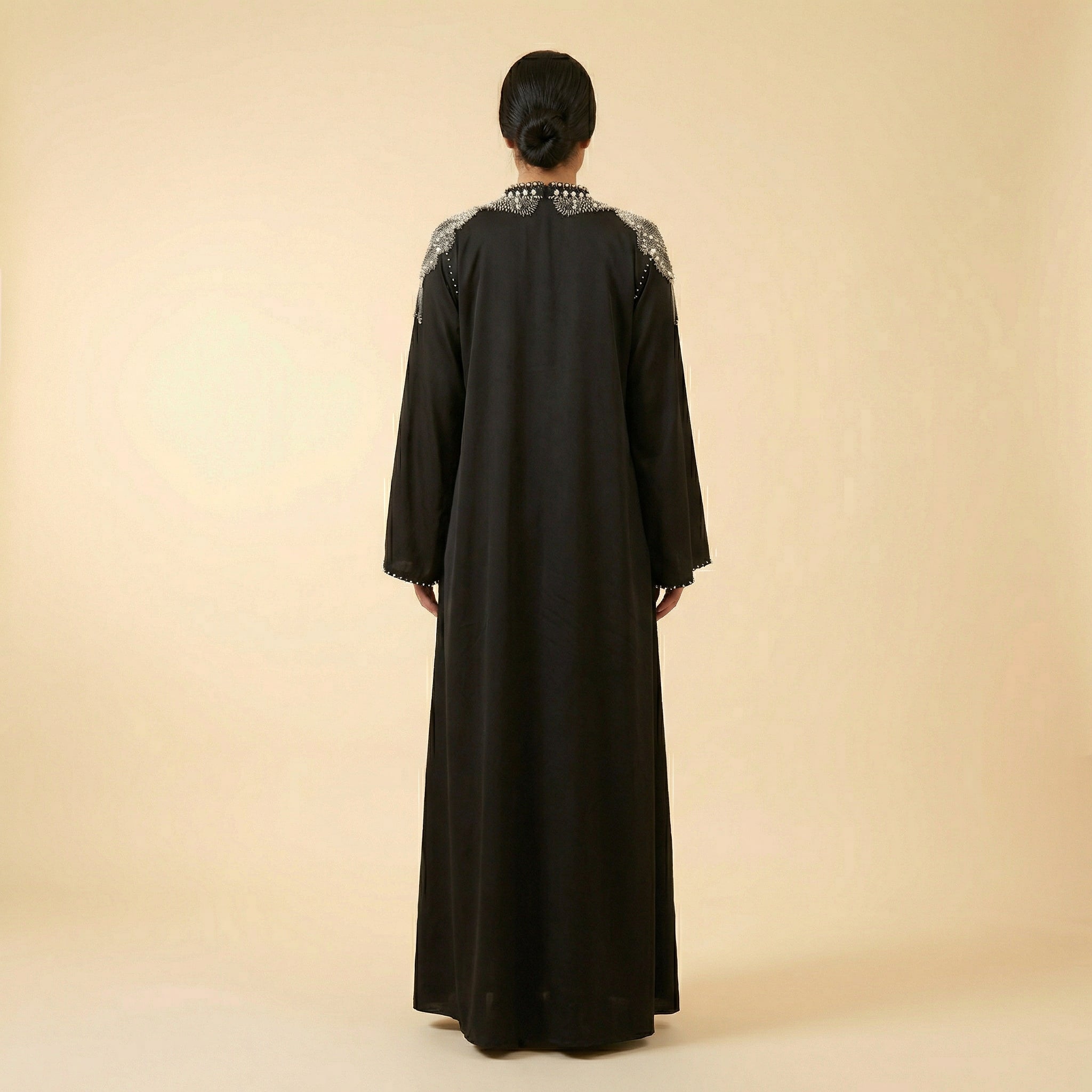Abaya Noire Cristaux